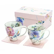 【和藍】美濃燒｜花語馬克杯墊禮盒