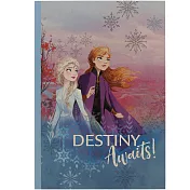 sun-star 日本製平裝B5筆記本 迪士尼 冰雪奇緣2 艾莎&安娜 手繪風 藍