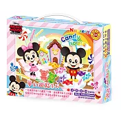 Mickey Mouse&Friends兒童益智4 in 1 基礎拼圖手提盒(夢幻甜點系列)