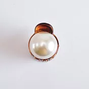 日韓優雅系百搭珍珠抓夾 瀏海鯊魚夾 小香魅力極簡公主頭髮夾-顏色任選 kiret棕