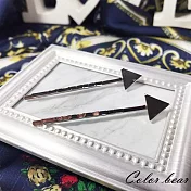 【卡樂熊】簡單三角形造型髮夾/一字夾-銀色