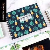 珠友  A5/25K雙圈單格4x6記錄相本/旅遊手作本/寶寶相本-珍愛02愛心鳳梨