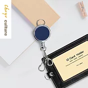 珠友 伸縮吊環-朵莉皮/證件拉環/證件夾/票卡夾/識別證夾03藍