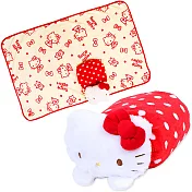 Sanrio 玩偶造型折疊收納式多功能毛毯 冷氣毯 蓋毯 披肩毛毯 抱枕 HELLO KITTY 熊 米