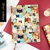 珠友官方獨賣  B5/18K台灣花布多功能可調式書衣/書皮/書套/雜誌適用-04歡迎回家