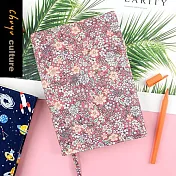 珠友官方獨賣  A5/25K台灣花布多功能可調式書衣/書皮/書套-02粉花叢叢