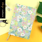 珠友官方獨賣  B6/32K台灣花布多功能可調式書衣/書皮/書套-04童年奶奶的花園