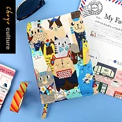 珠友官方獨賣 A6/50K台灣花布多功能可調式書衣/書皮/書套-01無光亦生長