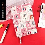 珠友官方獨賣  A6/50K台灣花布多功能可調式書衣/書皮/書套-04致親愛的朋友