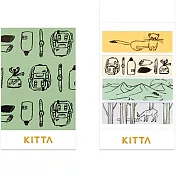 【HITOTOKI】KITTA 隨身攜帶和紙膠帶- 山林桃源