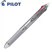 PILOT三色按鍵魔擦筆Slim版0.5銀灰