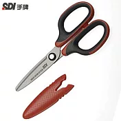SDI 滑利剪•不沾膠省力兒童剪刀5 1/4＂ 紅黑