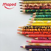 【法國Maped】彩色世界動物三角色鉛筆12色