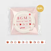 【BGM】和紙膠帶 細版金箔Life系列 ‧蘋果