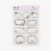 【BGM】+Clear Stamp 自由編排透明印章 ‧動物框