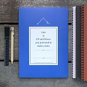 [W2Design] 進擊2.0思考筆記本 B5上下翻式-藍色