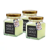 日本John’s Blend 室內香氛擴香膏(135g/瓶)(忍冬花香HONEY SUCKLE)3入