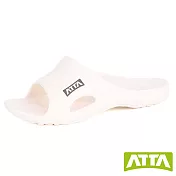 ATTA足弓簡約休閒拖鞋US5白色