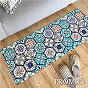 TROMSO廚房防油皮革地墊-K327六角藍調花磚