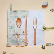 【Onor Design】OFoodin餐具收納袋(矽膠布餐具套) -島嶼風情