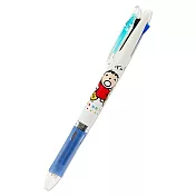Sanrio 日本製Clip-on Slim 夾式三色溜溜筆 0.7mm 大寶*ZEBRA 朋友 白藍