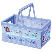 SKATER 手提折疊置物盒 收納盒 整理箱 迪士尼 冰雪奇緣2 艾莎和安娜和雪寶 魔法森林 紫藍