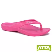 ATTA足弓簡約夾腳拖鞋US5桃色