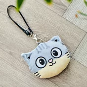 黃阿瑪絨毛伸縮票卡零錢包柚子