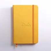 【Rhodia｜Hardcover】A5_象牙色空白_精裝硬皮束帶_水仙黃