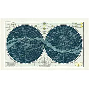 美國 Cavallini 純棉布面茶巾桌巾天體圖2