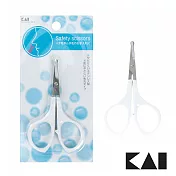 【日本貝印KAI】安全鼻毛剪刀 - 白 HL-0455