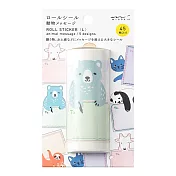 MIDORI 禮物貼紙捲-動物祝詞