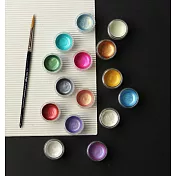 【獨家限定】KUSAKABE｜珍珠光固體水彩15色限定組