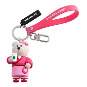 [星巴克]賞櫻女孩小熊掛飾