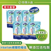 【南僑水晶】防黴防蟎抗菌水晶肥皂液體洗衣精 防黴尤加利&茶樹1400gX6包