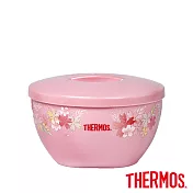 【THERMOS 膳魔師】不鏽鋼隔溫碗1.0L(A-BOWLSK-PCH)粉櫻紛飛
