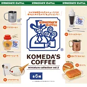 (全套6款)miniature collection KOMEDA’s COFFEE盒玩 迷你客美多咖啡店 第2彈