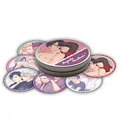 深夜的戀愛同盟‧圓形鐵盒貼紙組