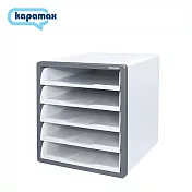【KAPAMAX】開放式文件櫃5層 深灰色 17500-DG