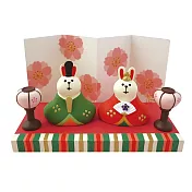 【DECOLE】Concombre ‧花雛兔屏風座檯組