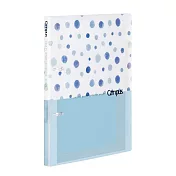 KOKUYO Campus 2020水彩限定色 2孔活頁夾B5-悠然水滴(藍)