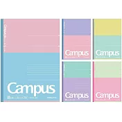 KOKUYO Campus 2020限定點線筆記本(5冊裝) -馬卡龍B:行高6mm