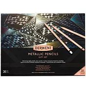 DERWENT德爾文 金屬色油性色鉛20色紀念版 DW2305598