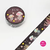 【BGM】和紙膠帶 螢光金箔Special系列 ‧深海