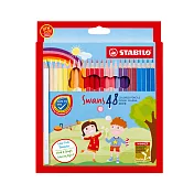 STABILO思筆樂 Swans油性色鉛筆 48色