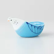 【西海陶器】彩釉小鳥醬料皿50ml ‧藍色波波