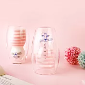 Lisa Larson Mimi貓雙層杯-粉紅