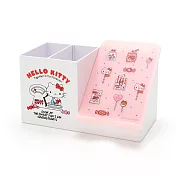 Sanrio 桌上型多功能收納盒 筆筒+手機架 HELLO KITTY 糖果磅秤白