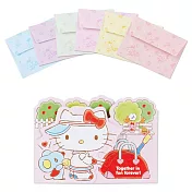 Sanrio 造型雙面圖案迷你卡片組 HELLO KITTY 打網球粉