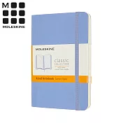 MOLESKINE 經典軟皮筆記本季節限定色 (口袋) -橫線 繡球藍
